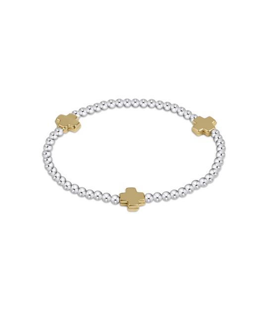 enewton Signature Cross Mixed Metal Bracelet