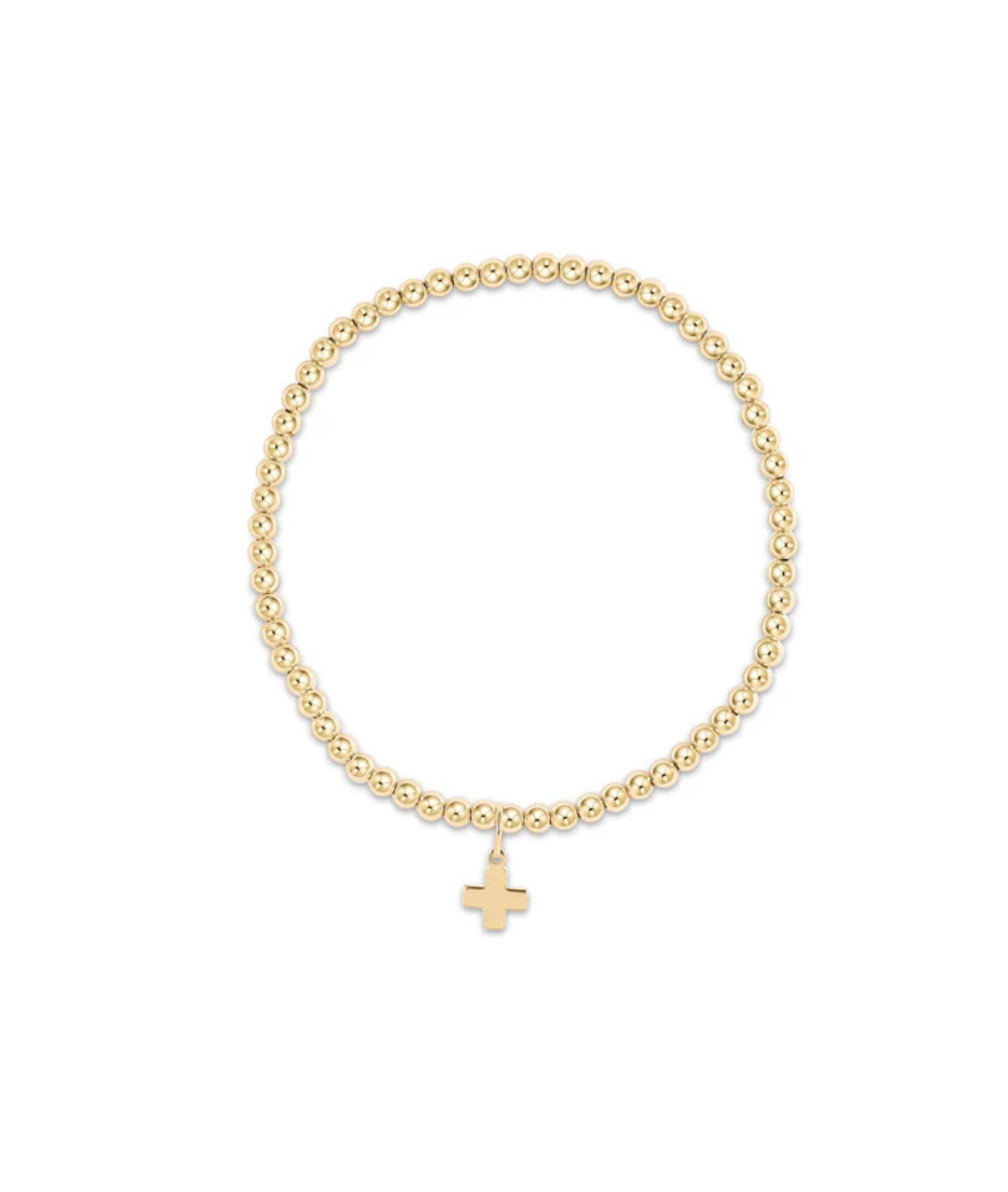 enewton Classic Gold Signature Cross Charm Bracelet