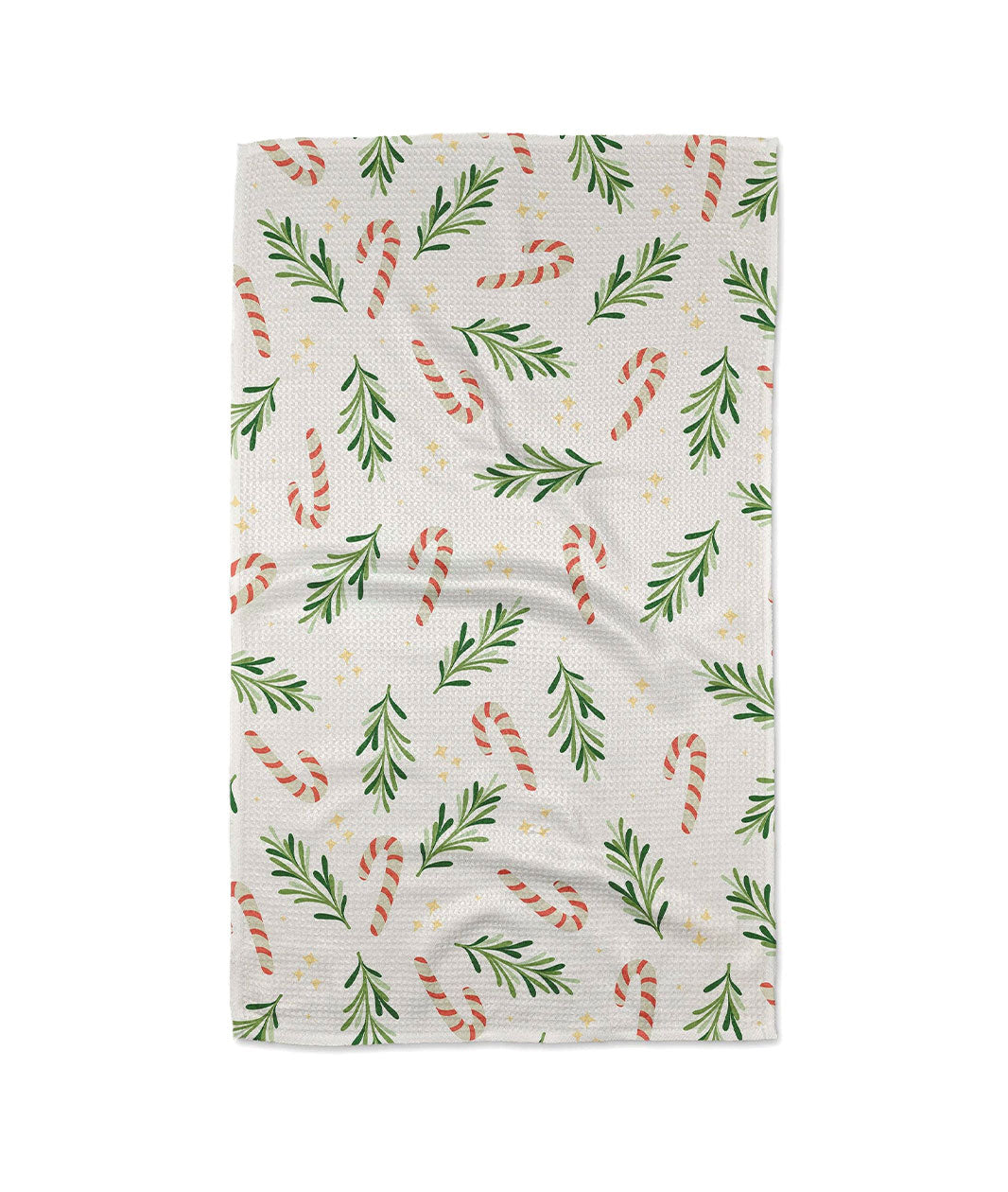 Geometry Happy Holidays Tea Towel