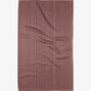 Geometry Cranberry Stripe Tea Towel