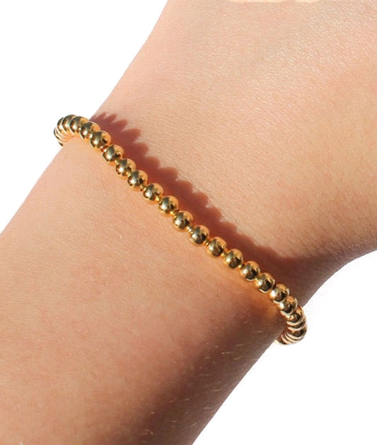 Classic Gold Bead Bracelet