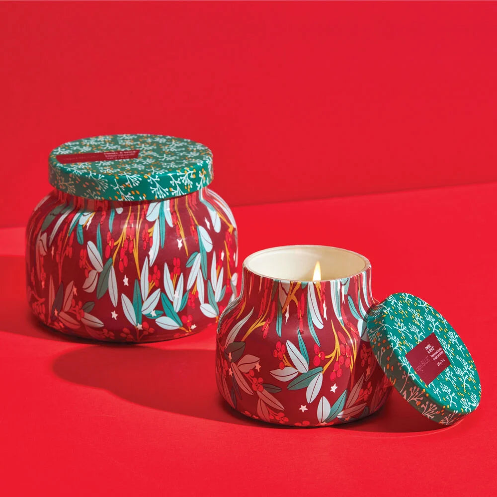 Tinsel and Spice Holiday Pattern Play Jar