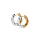 Two Toned Small Hoop