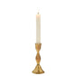 Zora Forged Candlestick L, Gold