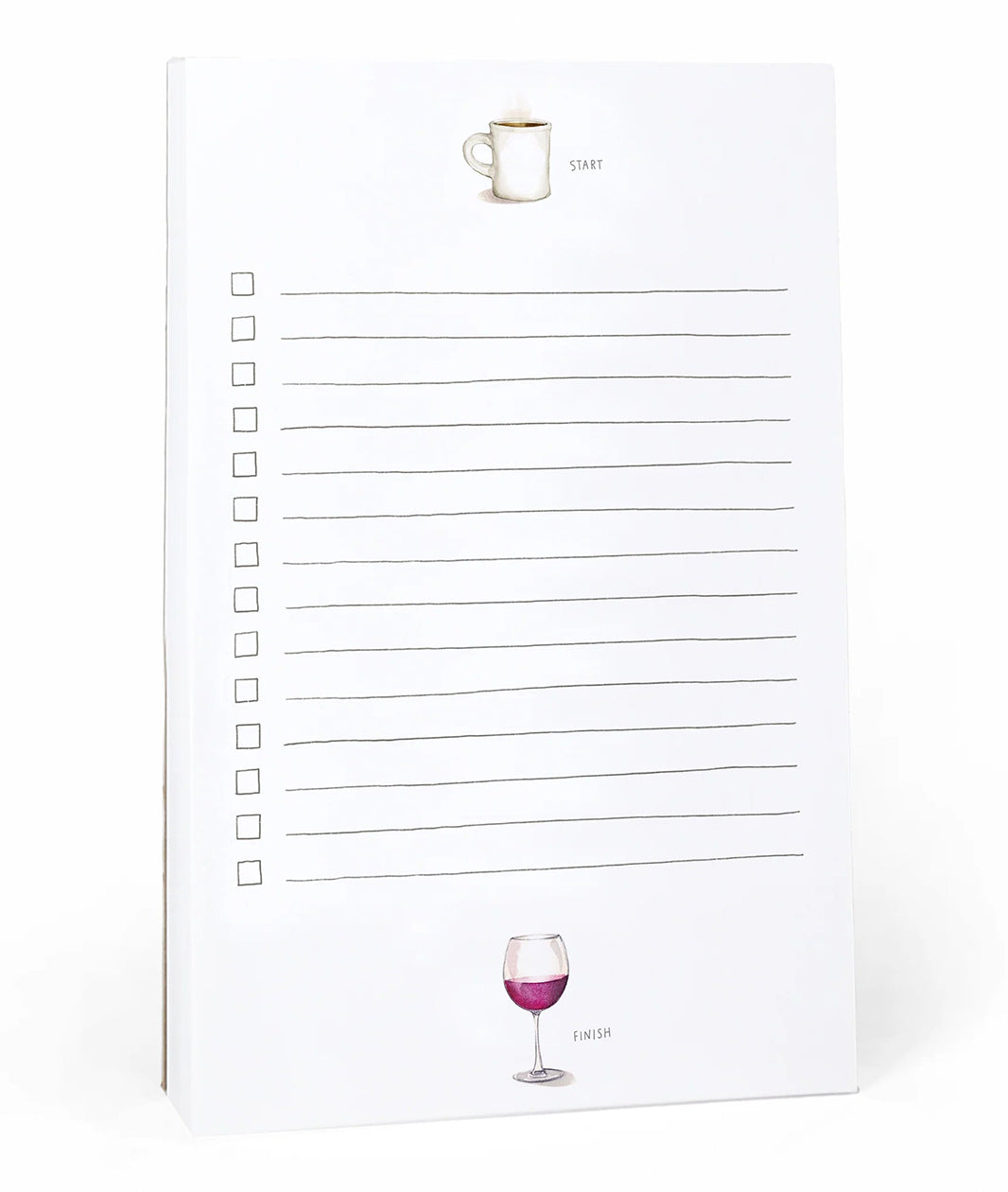 Coffee+Wine Checklist Notepad