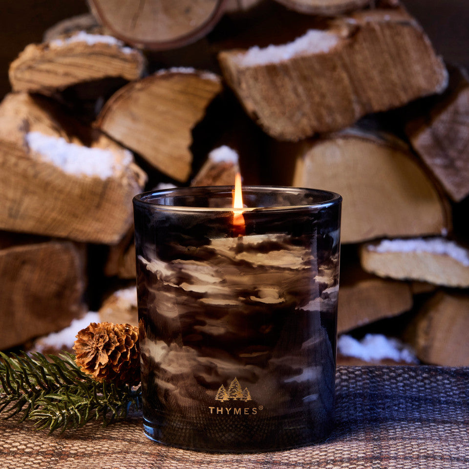Thymes Noir Woods Boxed Candle