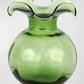 Hibiscus Glass Green Bud Vase