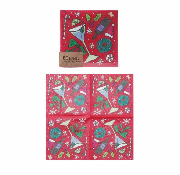 Holiday Cocktail Napkins