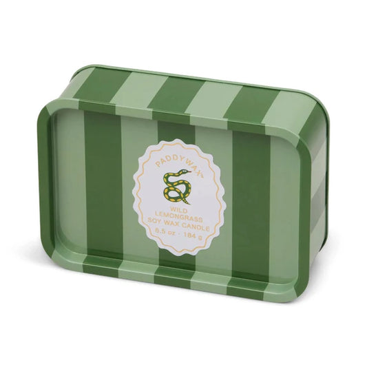 Snake Printed Candle Tin