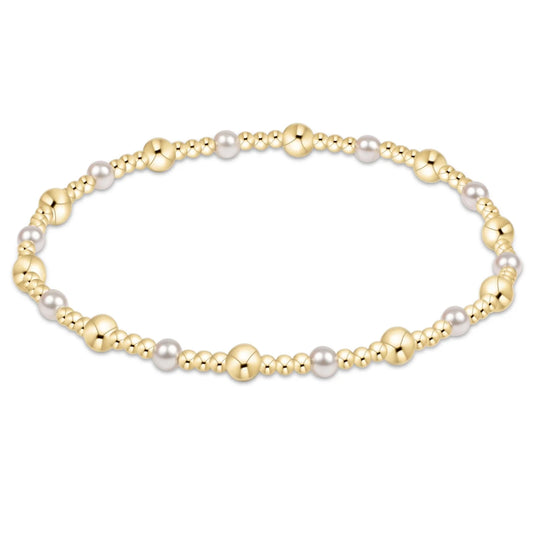 Enewton Classic Gold Sincerity Pearl Pattern 4mm Bead Bracelet