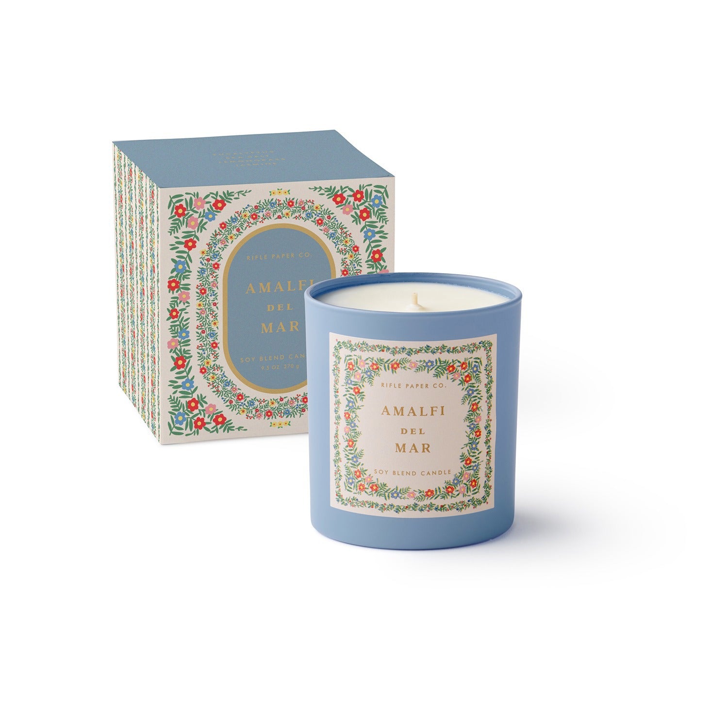 Rosette Amalfi del Mar 9 oz Glass Candle