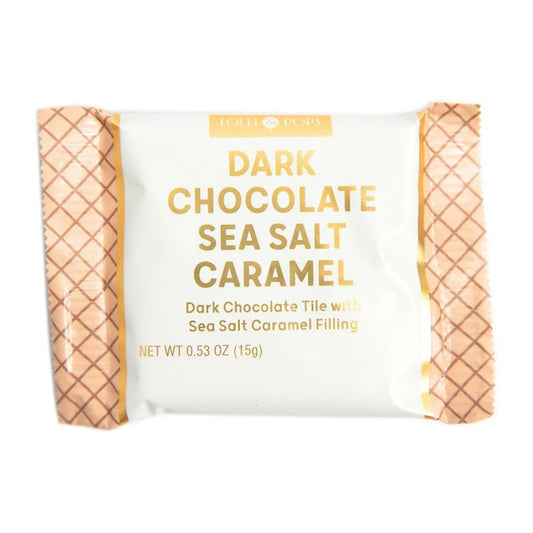 Lolli & Pops Sea Salt Caramel  Dark Chocolate Tile