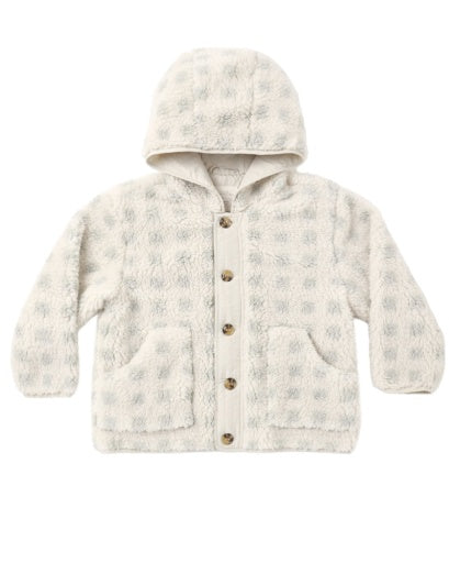 LODGE JACKET SAGE CHECK - NATURAL