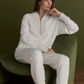 Sally Half Zip Sweat - Ivory Marl