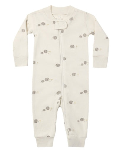 Zip Long Sleeve Sleeper Hedgehog - Natural