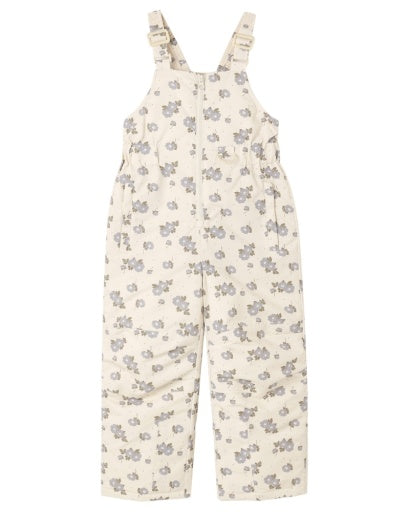 SNOW BIB BLUE FLORAL - NATURAL