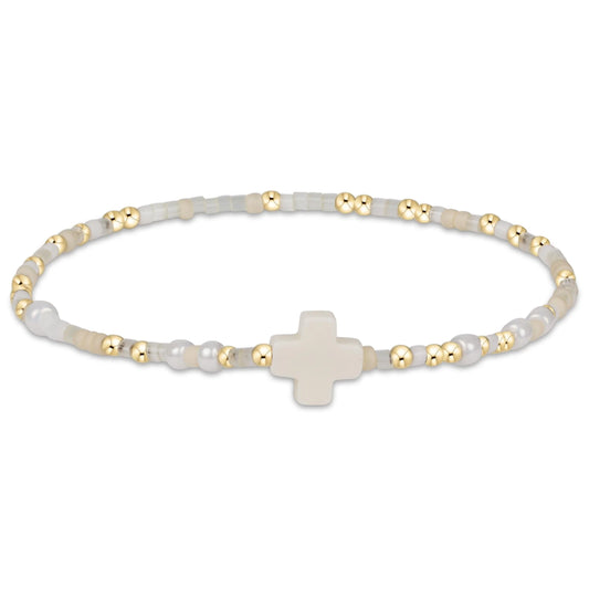 enewton Hope Unwritten Signature Cross Bracelet