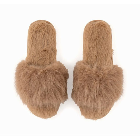 ASST/2 MAUDE SLIPPERS,CAMEL