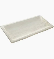 Whitewashed Sloped Tray