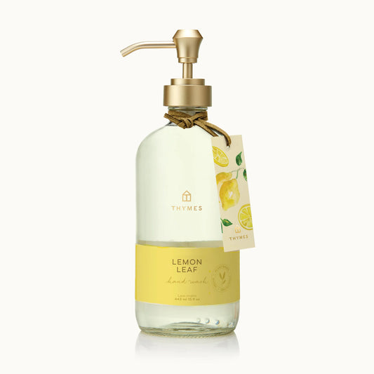 Thymes Lemon Leaf Glass Bottle Hand Wash
