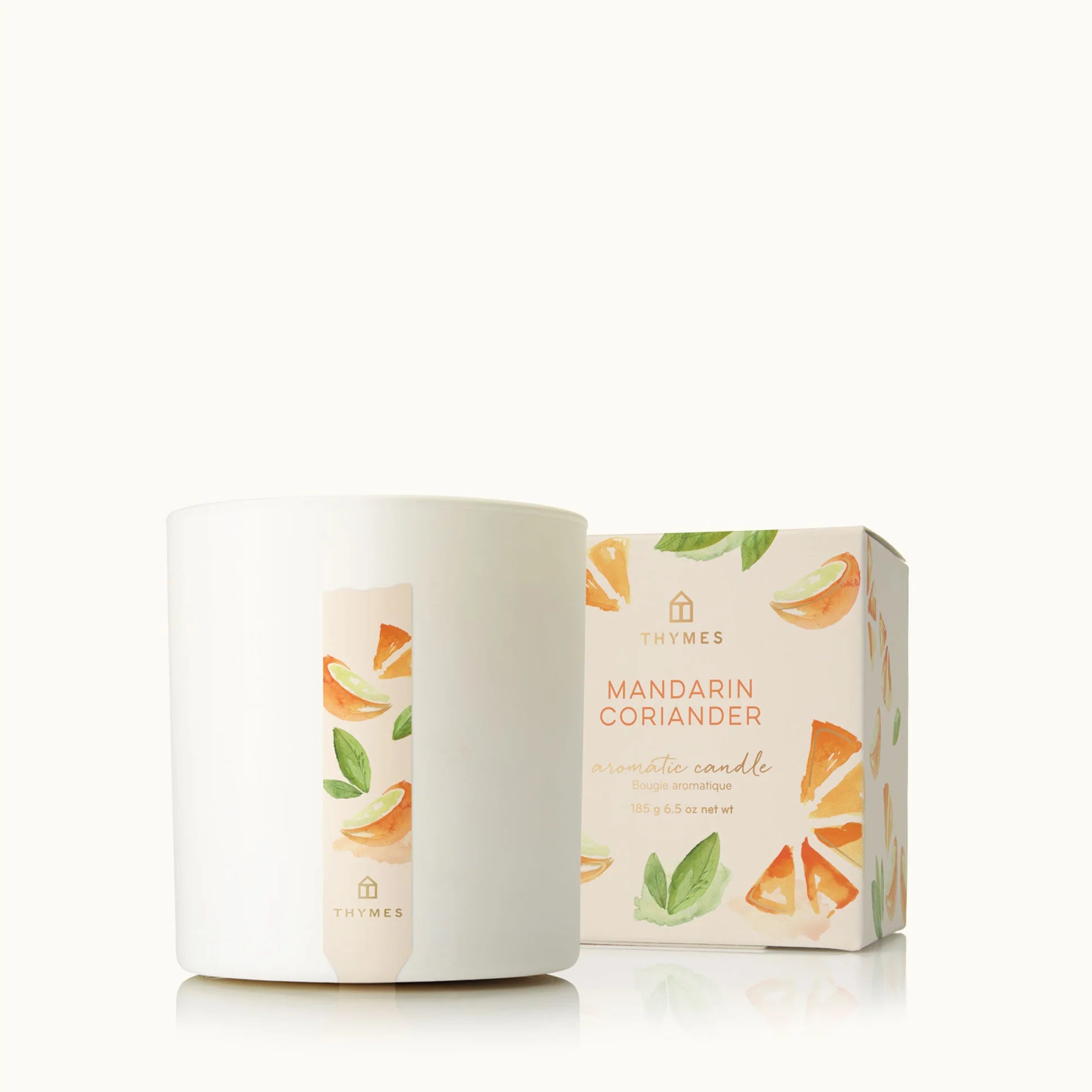 Thymes Mandarin Coriander Boxed Candle