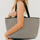 Woven Tiffany Organizer Tote Bag