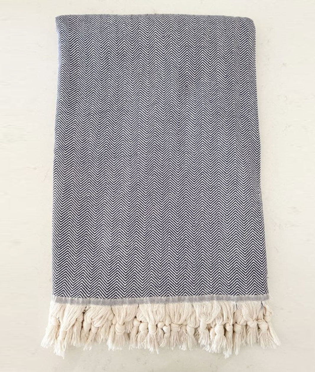 Herringbone Fringe Throw