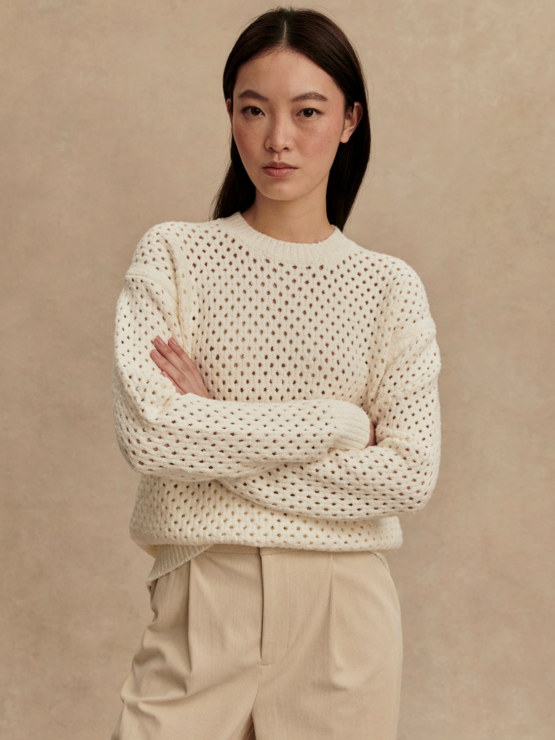 Varley Grady Boucle Knit Sweater