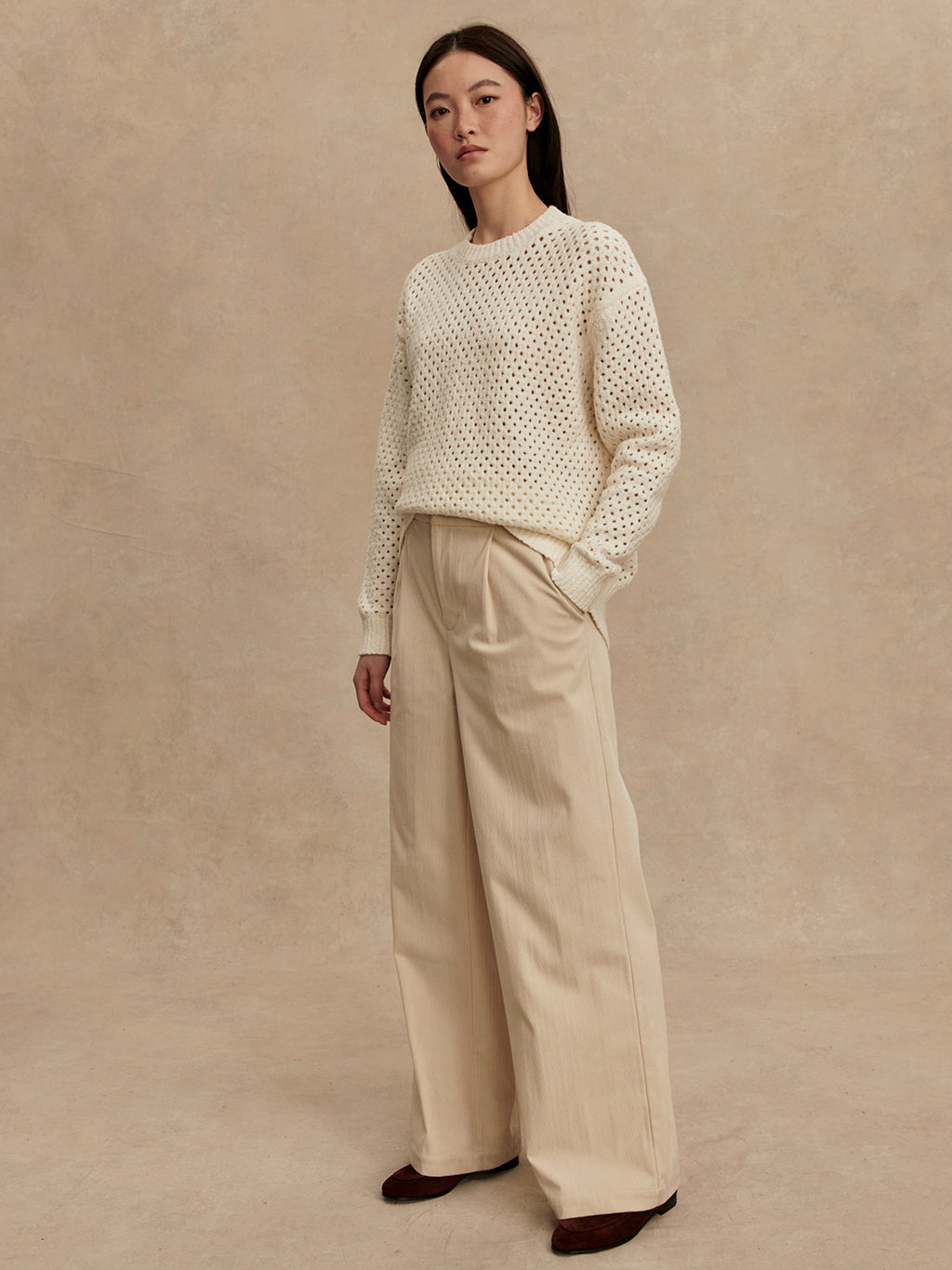 Varley Grady Boucle Knit Sweater