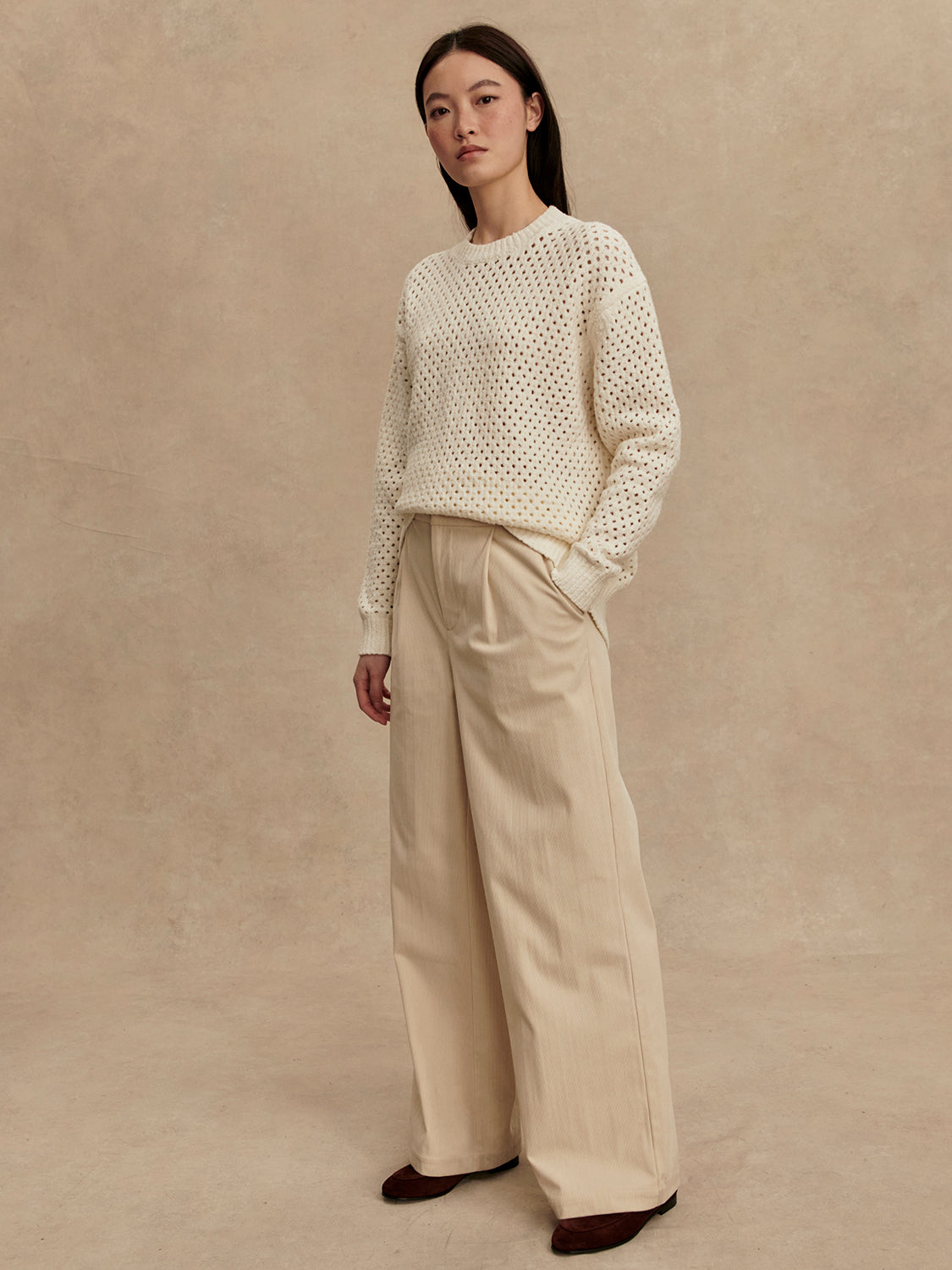 Varley Grady Boucle Knit Sweater