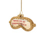 Ornament glass Sleeping Mask Wake me up when I'm rich H1.5"