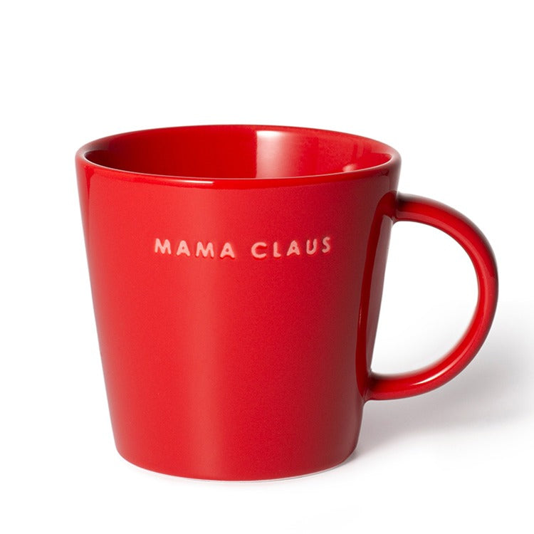 Ceramic tea cup MAMA CLAUS red 11.8 oz