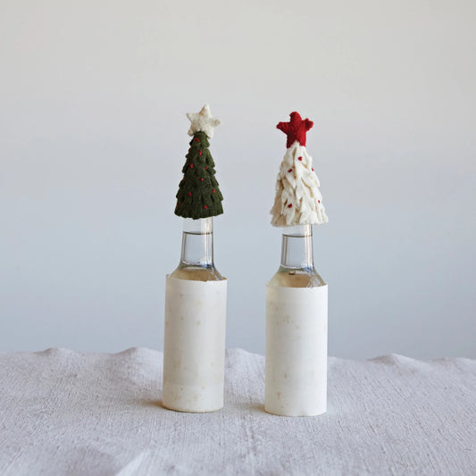 Felt Tree Bottle Topper