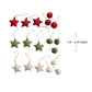 Star and Ball Felt Ornament Set