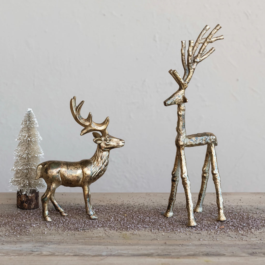 Twig Antique Gold Reindeer