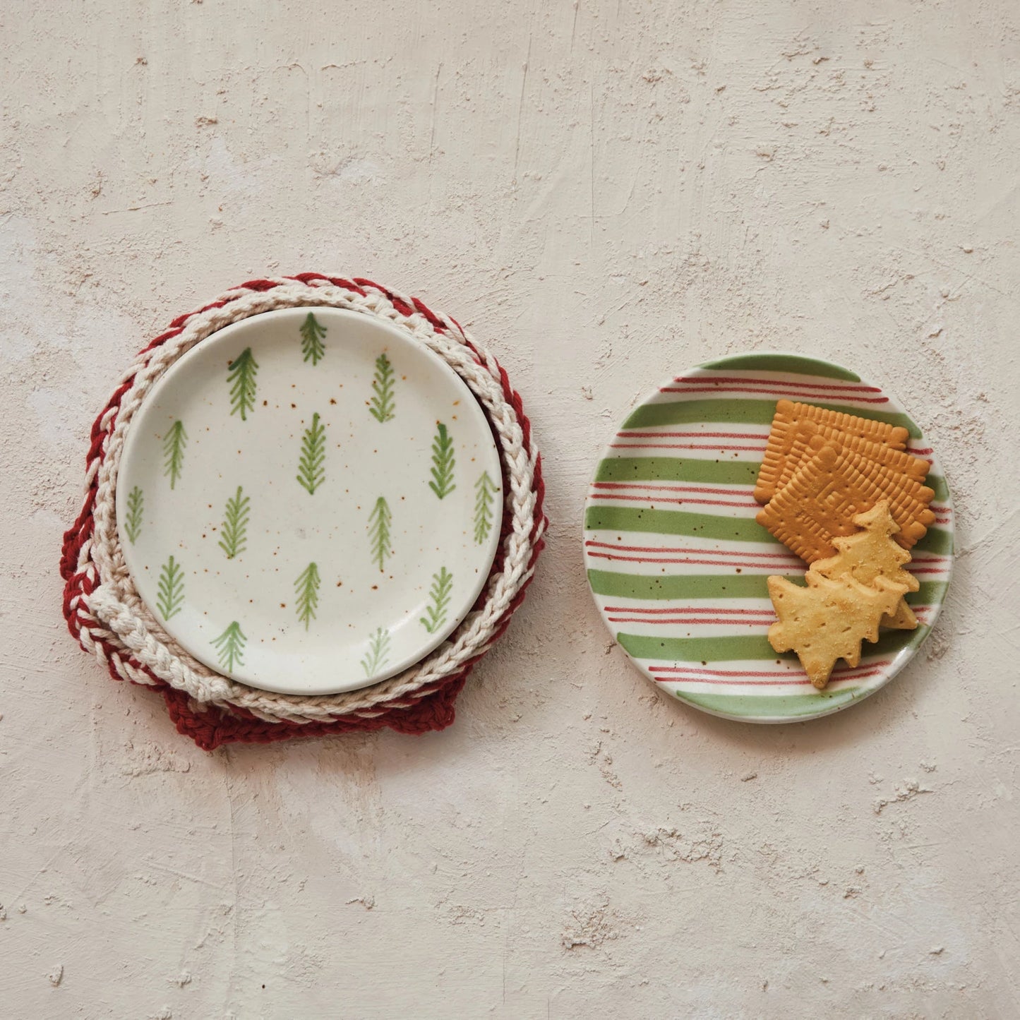 Hand-Painted Holiday Plate