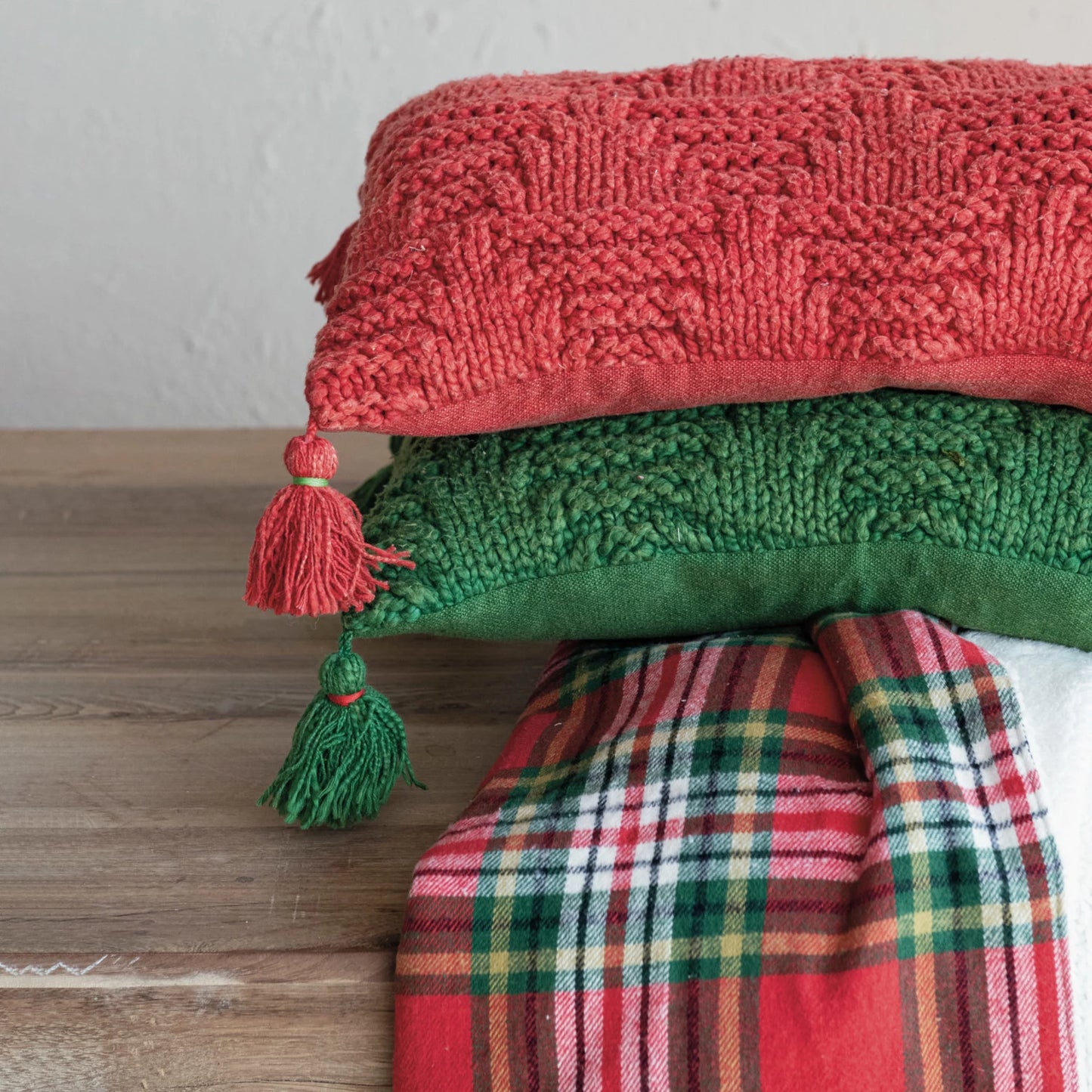 Knit Holiday Lumbar Pillow