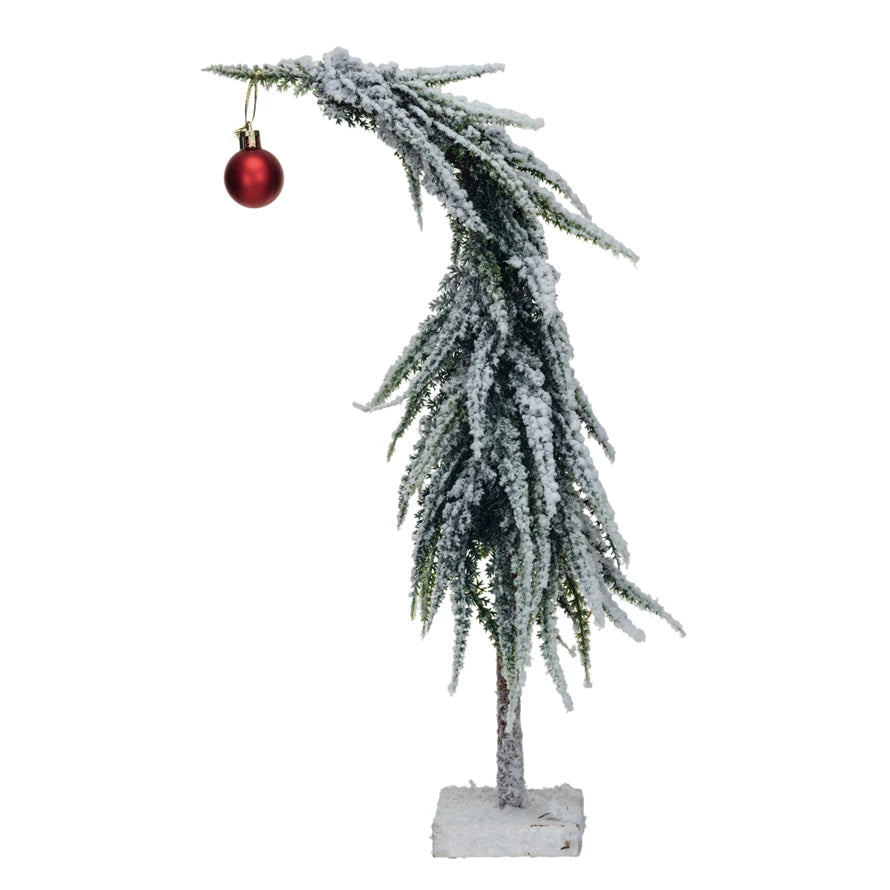 Tipping Evergreen Tree