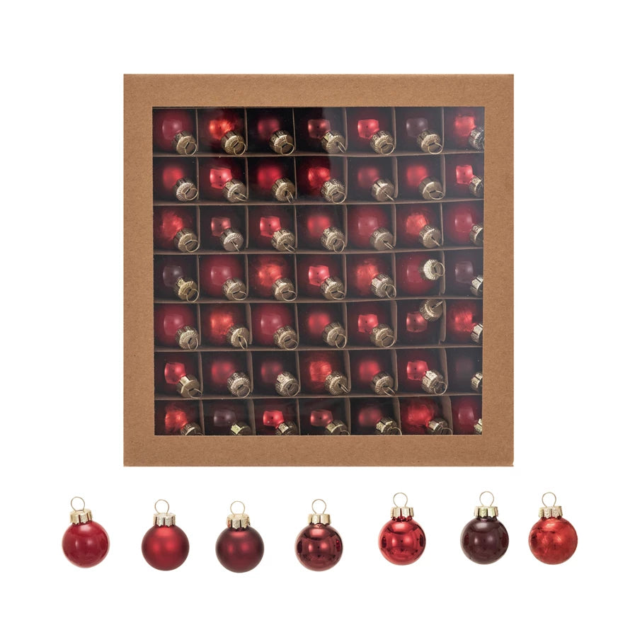 Red Glass Ball Ornaments