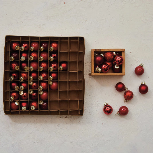 Red Glass Ball Ornaments