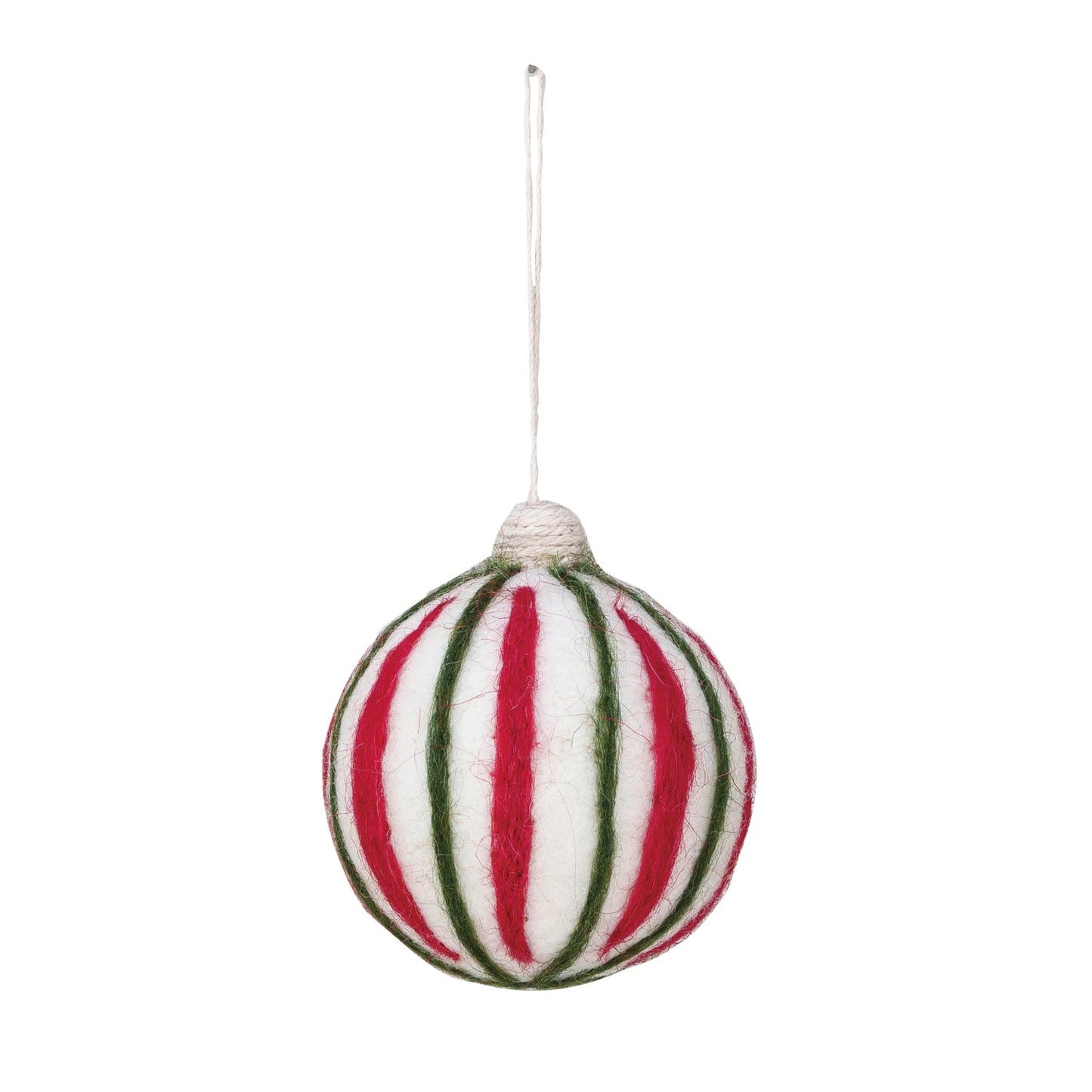 Wool Striped Ornament