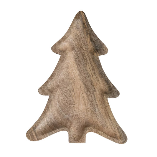 Wood Tree Shaped Tray