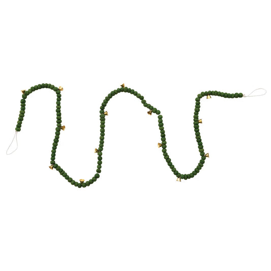 Wool Felt Garland With Bells