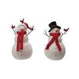 Snowman With Cardinals