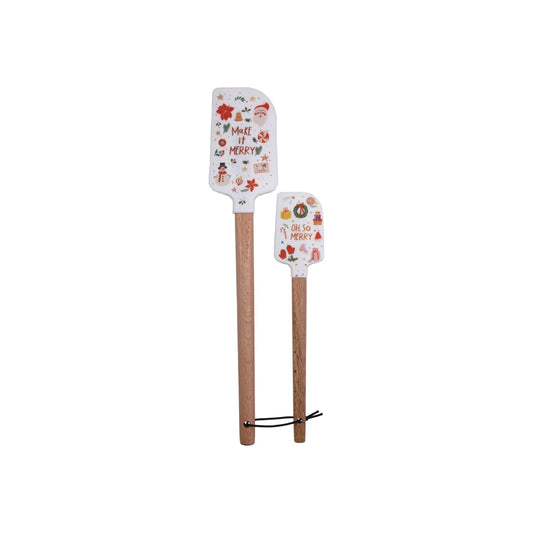 Holiday Pattern Silicone Spatulas
