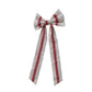 Striped Clip On Bow