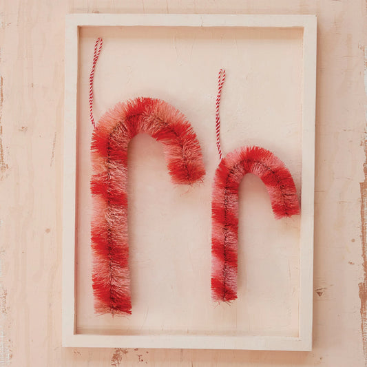 Sisal Candy Cane Ornament
