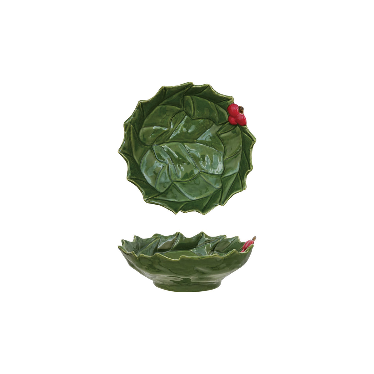 Holly Leaves Shaped Bowl