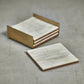 Ribbed Bone Coaster Set