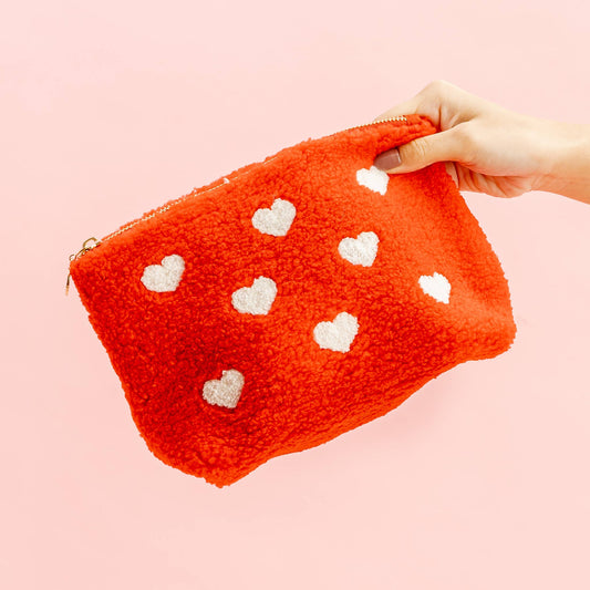 Red Teddy Pouch